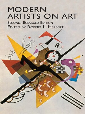 cover image of Modern Artists on Art